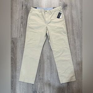 NWT Polo Ralph Lauren Mens Stretch Straight Fit Twill Pants Tan Khaki 36x32